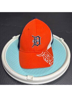 Detroit Tigers Kids Adjustable Baseball Cap Orange & Navy Embroidered Logo MLB H